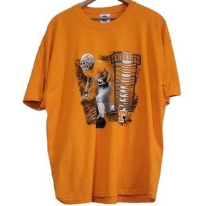 t shirt tennessee volunteers football player logo orange ncaa by ka sz xl